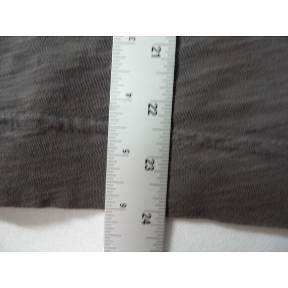 Fresh Produce Medium Top Shirt Gray V Neck Basic Long Sleeve Solid Core - Picture 7 of 11